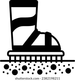 Gumboots or gummies shoes for farmer concept, rain boots or wellies vector icon design, Outdoor Decor symbol, Farm and Plant sign, Mulching and Landscaping stock illustration