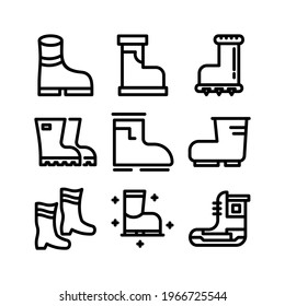 gumboots icon or logo isolated sign symbol vector illustration - Collection of high quality black style vector icons
