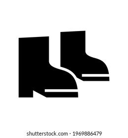 gumboots icon or logo isolated sign symbol vector illustration - high quality black style vector icons
