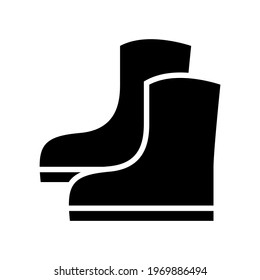 gumboots icon or logo isolated sign symbol vector illustration - high quality black style vector icons
