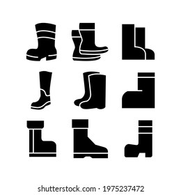 gumboots icon or logo isolated sign symbol vector illustration - Collection of high quality black style vector icons
