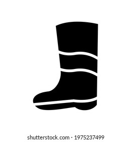 gumboots icon or logo isolated sign symbol vector illustration - high quality black style vector icons
