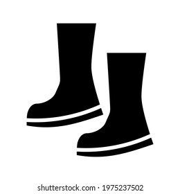 gumboots icon or logo isolated sign symbol vector illustration - high quality black style vector icons
