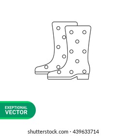 Gumboots Line Icon