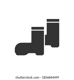 gumboots rubber boot icon vector illustration