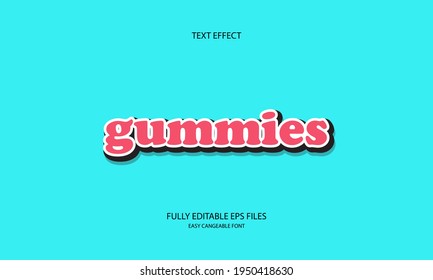 gummies style editable text effect