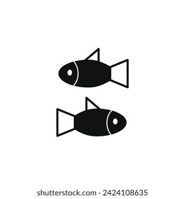 gummy fish vector type icon