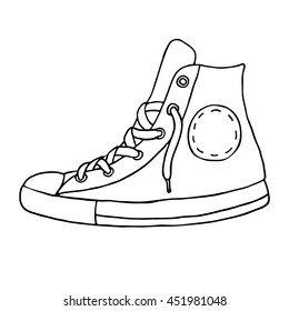  Gumshoes icon. Outlined on white background.