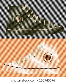  gumshoes. Vector design.