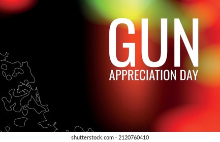 	Tag der Wertschätzung der Waffen. Design geeignet für Grußkartenposter und Banner