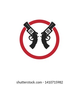 Gun army logo design vector illustration