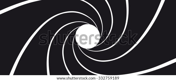 Gun Barrel -\
Illustration Black and\
White