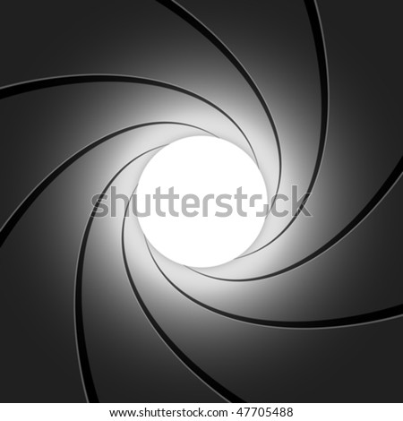 Gun barrel - vector illustration