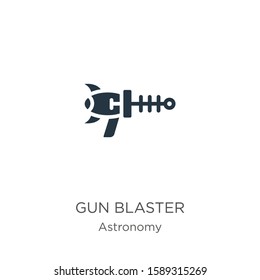 Gun blaster icon vector. Trendy flat gun blaster icon from astronomy collection isolated on white background. Vector illustration can be used for web and mobile graphic design, logo, eps10