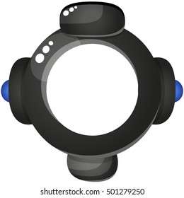 Gun for bubble shooter games