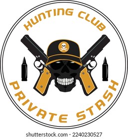 Gun Bullet logo design editable vector  File and awesome design