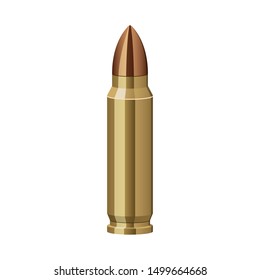 Gun bullet vector design illustration isolated on white background
