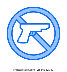 Gun Control Icon Element For Design