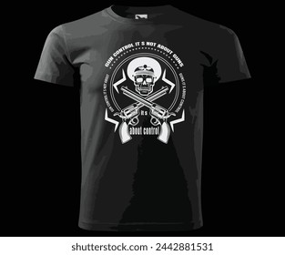 Control de armas No se trata de armas, se trata de control vector diseño de camiseta.