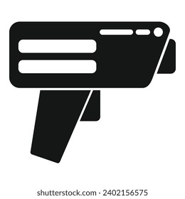 Gun control speed icon simple vector. Vehicle tool speed. Security cam