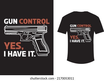Control de armas sí tengo diseño de camisetas
