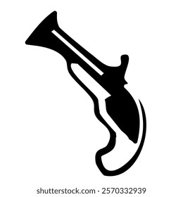 Gun Cursor Hand Drawn Icon Design