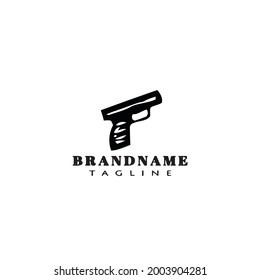 logotipo de diseño de arma de fuego icono lindo imagen vectorial moderna