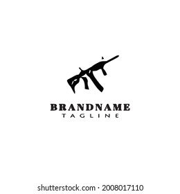 gun design logo icon concept modern vector illustration