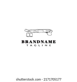 gun design logo icon template modern vector concept