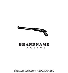 gun design logo simple icon modern vector illustration