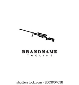 gun design logo template icon modern vector illustration