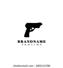 gun design logo template icon modern vector illustration
