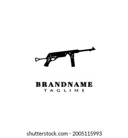 gun design logo template icon modern vector cute