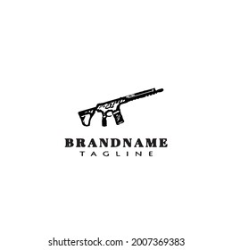 gun design logo template icon modern vector creative