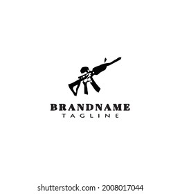 icono de diseño de pistola icono de logotipo vector moderno simple