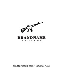 gun design logo template icon modern vector illustration