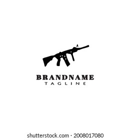 gun design logo template icon modern vector cute