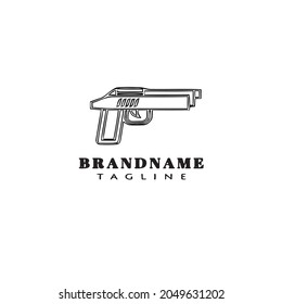 icono de la plantilla de logotipo de diseño de pistola