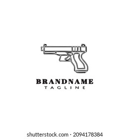 gun design logo template icon modern vector illustration