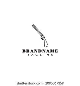 gun design logo template icon modern vector illustration