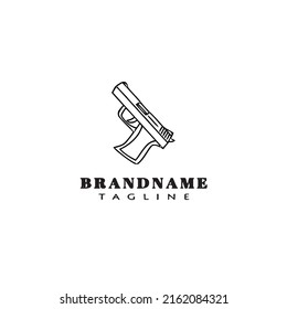 gun design logo template icon modern vector illustration
