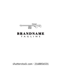 gun design logo template icon modern vector illustration