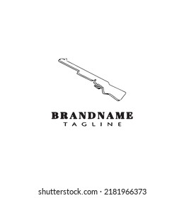 gun design logo template icon modern creative illustration