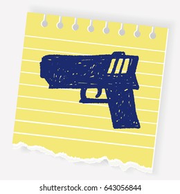 gun doodle