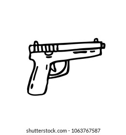 Gun Doodle Icon