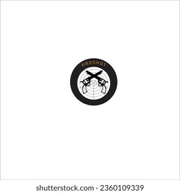 diseño del logotipo del emblema de la pistola 2023