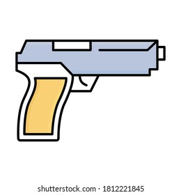 
Gun fill inside vector icon which can easily modify or edit
