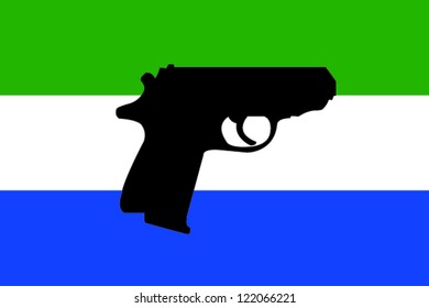 Gun Flag - Sierra Leone