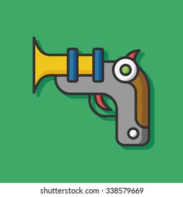 gun flat icon