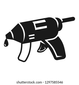Gun glue icon. Simple illustration of gun glue vector icon for web design isolated on white background